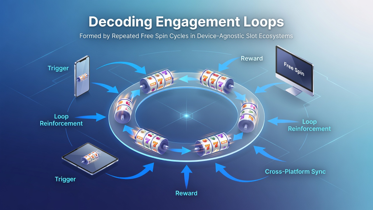 Visualisierung von Engagement-Loops und Synchronisation über mobile und Desktop-Geräte in Slot-Ökosystemen