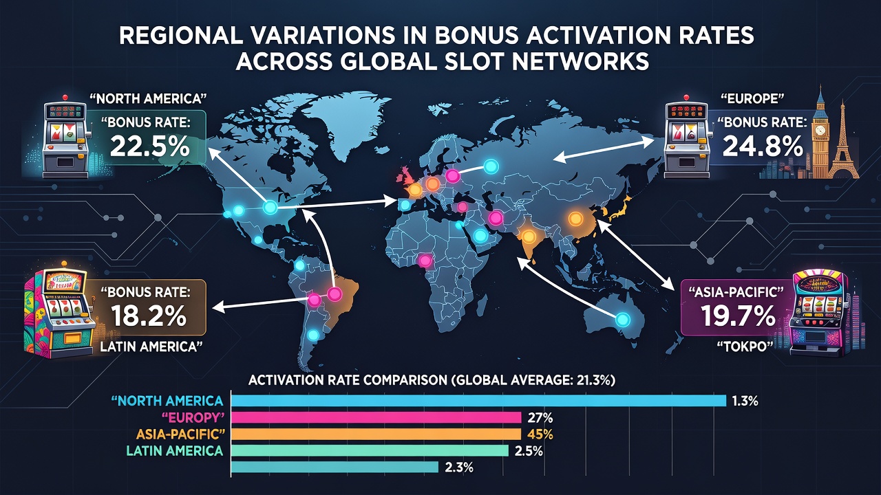Grafik zu Bonus-Aktivierungsraten in verschiedenen Regionen